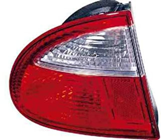 Derecho-PILOTO TRASERO-sin portalámparas-Blanco-Rojo-Exterior