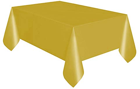 Rechteckige Kunststoff-Tischdecke, einfarbig, 137 x 274 cm, 1 Stück, Elegante und langlebige Tischdecke für Partys, Veranstaltungen und Zuhause
