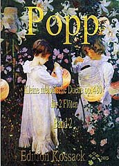 Musikverlag Kossack KLEINE MELODISCHE DUETTE OP 480 BD 2 - arrangiert für Zwei Querflöten [Noten/Sheetmusic] Komponist: Popp Wilhelm