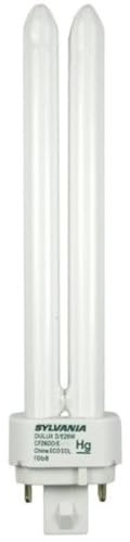 Sylvania Dulux D/E CFL Compact Fluorescent Light Bulb, 4 Pin, 26W, 4 Pack