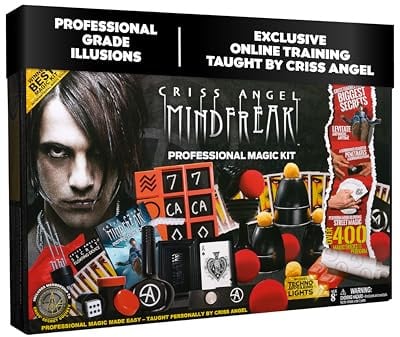 Criss Angel MINDFREAK Professional Magic Kit for Kids, Teens & Adults