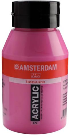 Amsterdam Standard Series Acrylic Paint Jar - Permanentrotviolett hell 577-1000 ml - deckend mit ausgezeichneter Lichtechtheit