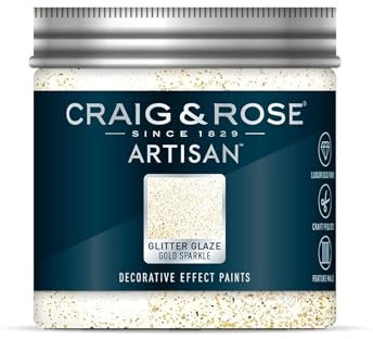 Craig & Rose 940162 - Artisan Glitter Glaze - Gold Sparkle 300ML