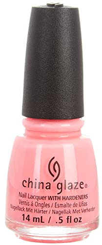 China Glaze Shocking Pink Nail Polish Lacquer with Hardeners 14ml