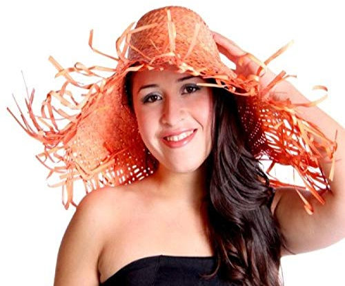 Chapeau de Paille Jardinier Orangé SH-24 Chapeau de Paille Jardinier Orange SH-24