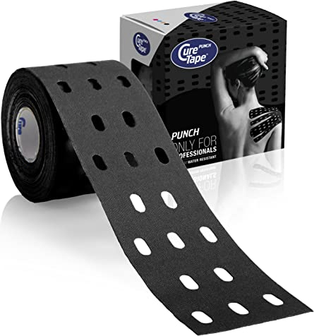 Cure Punch Original Kinesiology Tape, 5 cm x 5 m, black (1 x 1 Stück)