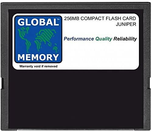 GLOBAL MEMORY 256 MB Compact Flash Scheda Memoria per Juniper J2300/J4300/J6300 Serie Router (jx-cf-256 m-s)
