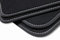 teileplus24 B54 Velours Fußmatten kompatibel mit BMW 3er E46 Touring Limo 2000-2007 Trittschutz Fahrermatte, Naht:Silber