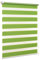 Ventanara® Doppelrollo ohne Bohren Klemmfix Grün Fenster Duo Rollo verspannt inklusive Klemmträger 60 x 150 cm