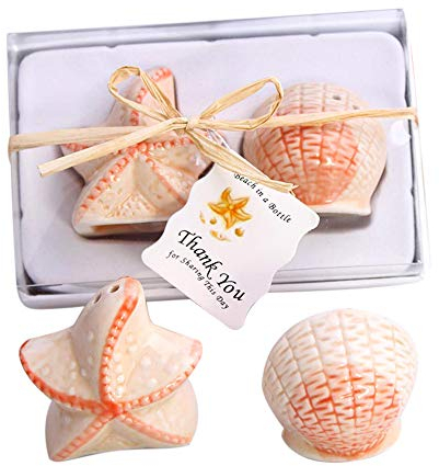 Bomboniera Sale e Pepe Marine conchiglie e stelle marine in ceramica