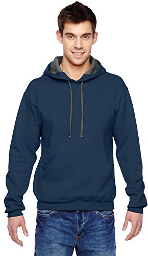 Fruit of the Loom Men's Sofspun Fleece Sweatshirts & Hoodies - blue - Large