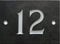 Engraved Slate House number sign - 1 to 99 (select your number here) - number 12 (Same Day Dispatch by 1st class Post!!!)