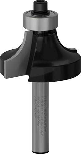 Bosch 1x PRO Router Bit Rounding Over (for Softwood, Hardwood, Ø 31,8 mm, Professional Accessory Hand-Held Router, Trim Router)