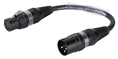 Sommer Cable Adapterkabel XLR 3-pol male auf XLR 5-pol female 15cm | B2WSU0015-SW