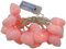 Christmas Concepts 20 Warm White LED Flock-Rosa-Herz-Lichter 2,4 m Länge Batterie betrieben