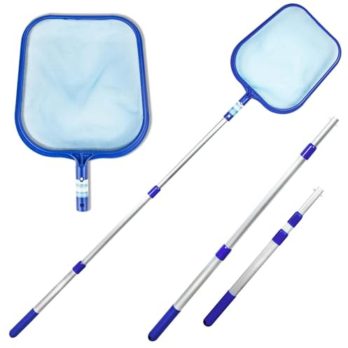 Swimline Leaf Skimmer with 48 Adjustable Aluminum Telescopic Pole