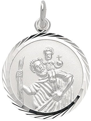 Anhänger, Kettenanhänger Christophorus aus 925 Sterling Silber
