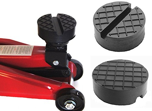 65x25mm Gummiauflage mit Nut/Waffel Gummi-Unterlage Auflage Wagen-Heber Hebebühne rund Auto Klotz Rangier-Wagenheber Puffer Reifen Reifenwechsel LKW Räder KFZ Tuning Zubehör