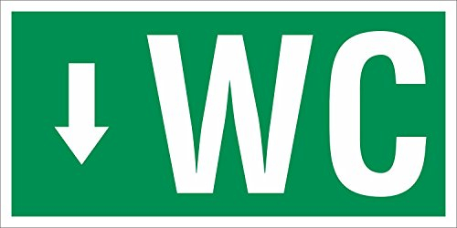 PVC Werbebanner Banner Plane Festival Bauzaunbanner WC Zurück Toilette Notausgang