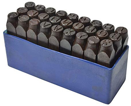 Faithfull Jeu de pointeaux à lettres 10 mm