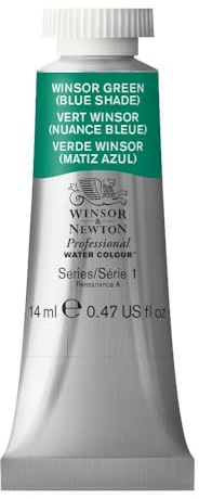 Winsor & Newton Professional Watercolor, 14ml Tube, Winsor Green (Blue)