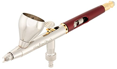 Harder & Steenbeck Infinity 2 in 1 Airbrush Set 0.15/0.4mm Sprühfarbe Design, klein, Mehrfarbig