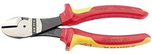 Knipex 31927 180mm Fully Insulated High Leverage Diagonal Side Cutters