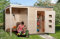 Weka Gartenhaus AVELLINO 2 Gr 1 natur mit Anbau 150 cm
