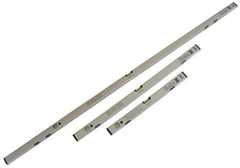Wasserwaagen Set - 60/100/200 cm magnetisch - mit hoher Genauigkeit (0,5mm/1m)