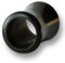 Island Piercings PAAR Horn Tunnel Plug Ohr Piercing schwarz 4mm 044a