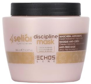 Echosline Seliàr Disciplina Mascarilla Disciplinante para cabellos encrespados y rebeldes-500 ml, Multicolor, 500mL