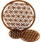 MC-TREND 3er Set Blume des Lebens Wanddeko aus Holz – 7cm & 10cm & 17cm Durchmesser | Spirituelle Deko als Wandbild & Fensterdeko | Perfekt für Meditation & harmonische Räume (Ø 7cm, 10cm, 17cm)