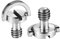 SMALLRIG D-Ring 1/4 Pollici Vite di Montaggio(2 Pezzi), Acciaio Inox 1/4 Screw(0,57 Pollici/14.5 mm Lungo) - 838