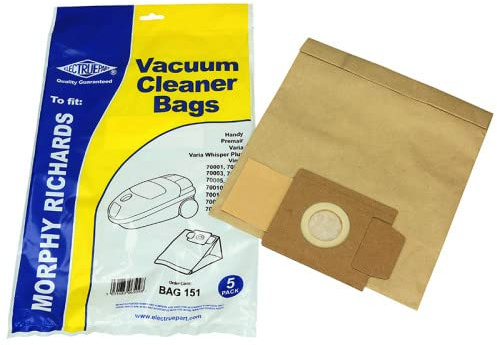Vacuum Bags To Fit Morphy Richards Handy, Premair 5 Pack - Bag151