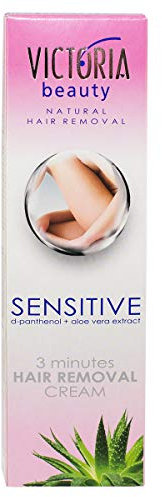 Victoria Beauty - Crema de depilación para zona íntima, cara y bikini: depilación rápida y fácil para mujeres (1 x 250 ml)
