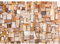 Runa Art Fototapete Holz Holzwand 352 x 250 cm Vlies Tapeten XXL Moderne Wandtapete Wohnzimmer Schlafzimmer Braun 9013011a