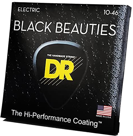 DR String BKE-10 Black Beauties Juego Cuerdas Eléctrica