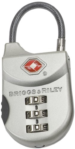 Briggs & Riley ACC-W14-7 TSA Cable Lock Luggage, Satin Nickel, One Size