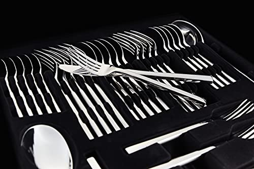 Stellar James Martin Stainless Steel Cutlery 44-Piece Set for 6 People for Formal Dining