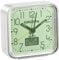 PEARL Quarzwecker: Quarz-Wecker, nachleuchtend, mit Digital-Thermometer (Wecker nachts ablesbar, Nachtleuchtender, beleuchtetem Zifferblatt)