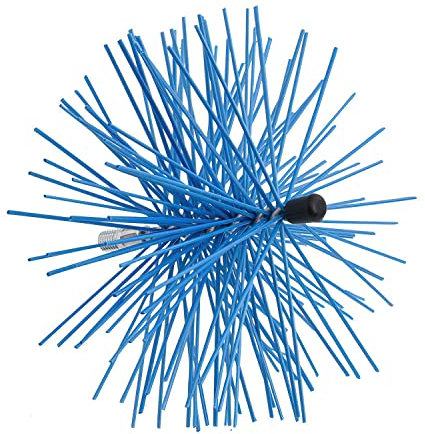 WOLFPACK LINEA PROFESIONAL Deshollinador Cepillo Nylon Eje Metal 200 mm.