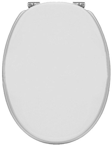 NOVASEDILI Sedile WC Copri Water per MOD. Vaso ELLISSE Ideal Standard, Ovale, Bianco, Plastica, Moderno