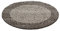 HomebyHome Teppich Rund Hochflor 120 cm Rund - Shaggy Runder Teppich Wohnzimmer Taupe Extra Weich und Flauschig - Waschbarer Langflor Teppiche für Schlafzimmer, Küche, Flur - Carpet, Halı, Kilim