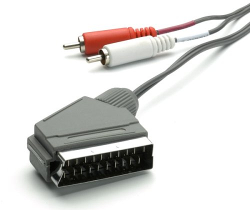 Vivanco Audiokabel, 1x Scartstecker -> 2x Cinchstecker, 2m