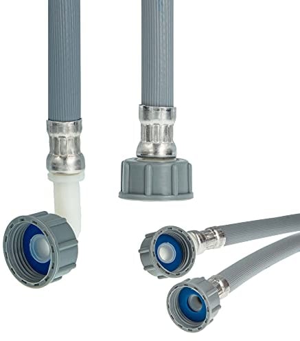 tecuro Waschmaschinen Spülmaschinen Zulaufschlauch Kunststoff grau 4,00 m