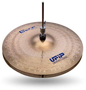 Ufip BI-14HH Bionic Series 35,6 cm Hi Hat Becken l B20 Bronze-Legierung l Handgefertigt in Italien seit 1931 mit unserem exklusiven Rotocasting-Prozess, entworfen für Rock, Hard Rock, Heavy Metal und