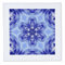 3dRose blau weiß Abstrakte Blume Floral Kaleidoskop Fractal Art, Quilt, Platz, 14 von 35,6 cm (QS 185051 _ 5)