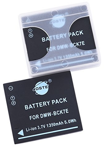 DSTE® 2pcs DMW-BCK7 Rechargeable Li-ion Battery for Panasonic Lumix DMW-BCK7, NCA-YN101G, DE-A91, DE-A92 and Panasonic DMC-FH6, DMC-FH7, DMC-FH8, DMC-FH2, DMC-FH4, DMC-FH5 ...