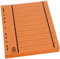 Büroring Trennblätter A4 orange vollfarbig, schwarzer Orgadruck