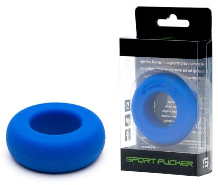 Sport Fucker Muscle Ring Silikon Penisring blau